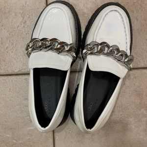 ASOS White Chunky Platform Loafer - Size 8